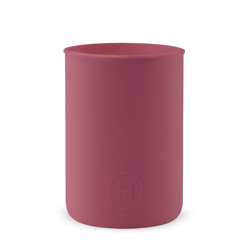 Silicone sleeve- Wine Red, HYDY - Water bottles, 18/8 (304) Stainless Steel, BPA Free, Reusable
