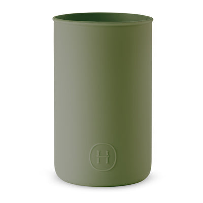 Silicone sleeve- Seaweed Green, HYDY - Water bottles, 18/8 (304) Stainless Steel, BPA Free, Reusable