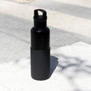 Black-Midnight Black 20 Oz, HYDY - Water bottles, 18/8 (304) Stainless Steel, BPA Free, Reusable
