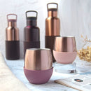 Pink Gold Tumbler-Wild Cherry 8 OZ, HYDY - Water bottles, 18/8 (304) Stainless Steel, BPA Free, Reusable