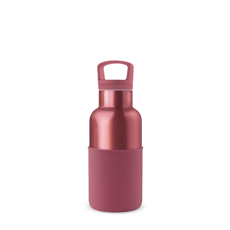 Rose Gold-WineRed 12 Oz, HYDY - Water bottles, 18/8 (304) Stainless Steel, BPA Free, Reusable
