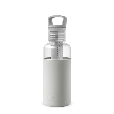 Clear-Cloudy Grey 20 Oz, HYDY - Water bottles, 18/8 (304) Stainless Steel, BPA Free, Reusable