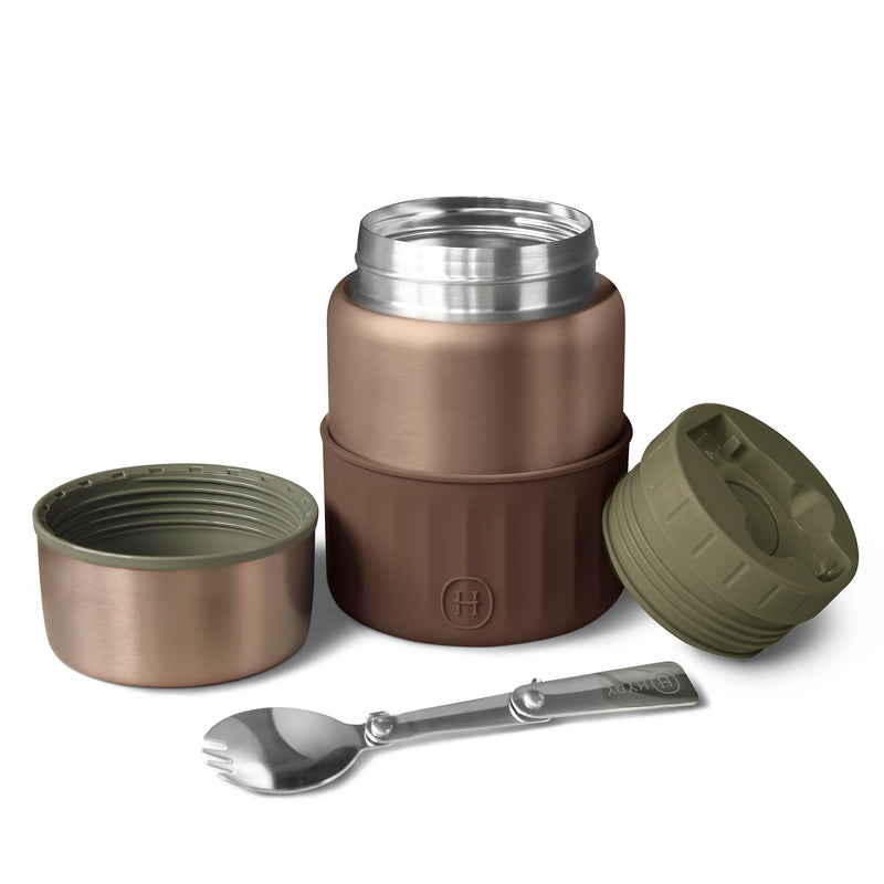 Metallic fir Food Jar - Mocha 20 fl oz