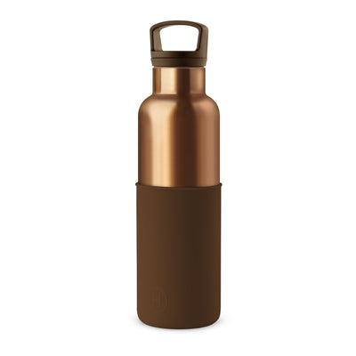 Bronze Gold-Mocha 20 Oz, HYDY - Water bottles, 18/8 (304) Stainless Steel, BPA Free, Reusable