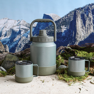 Green Outdoor Jug and Camp Mug Set