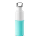 White-Arctic blue 20 Oz, HYDY - Water bottles, 18/8 (304) Stainless Steel, BPA Free, Reusable